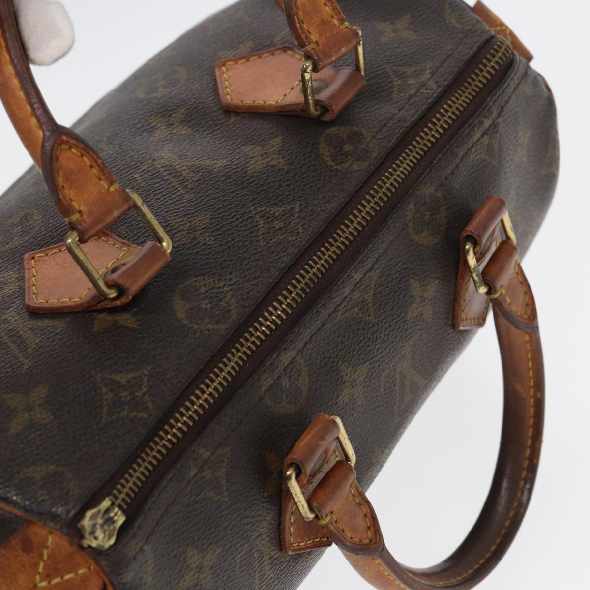 LOUIS VUITTON Monogram Speedy 25 Hand Bag M41528 LV 83076