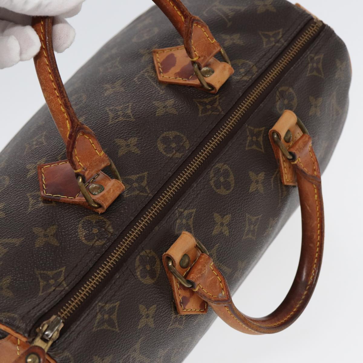 LOUIS VUITTON Monogram Speedy 30 Hand Bag M41526 LV 83078