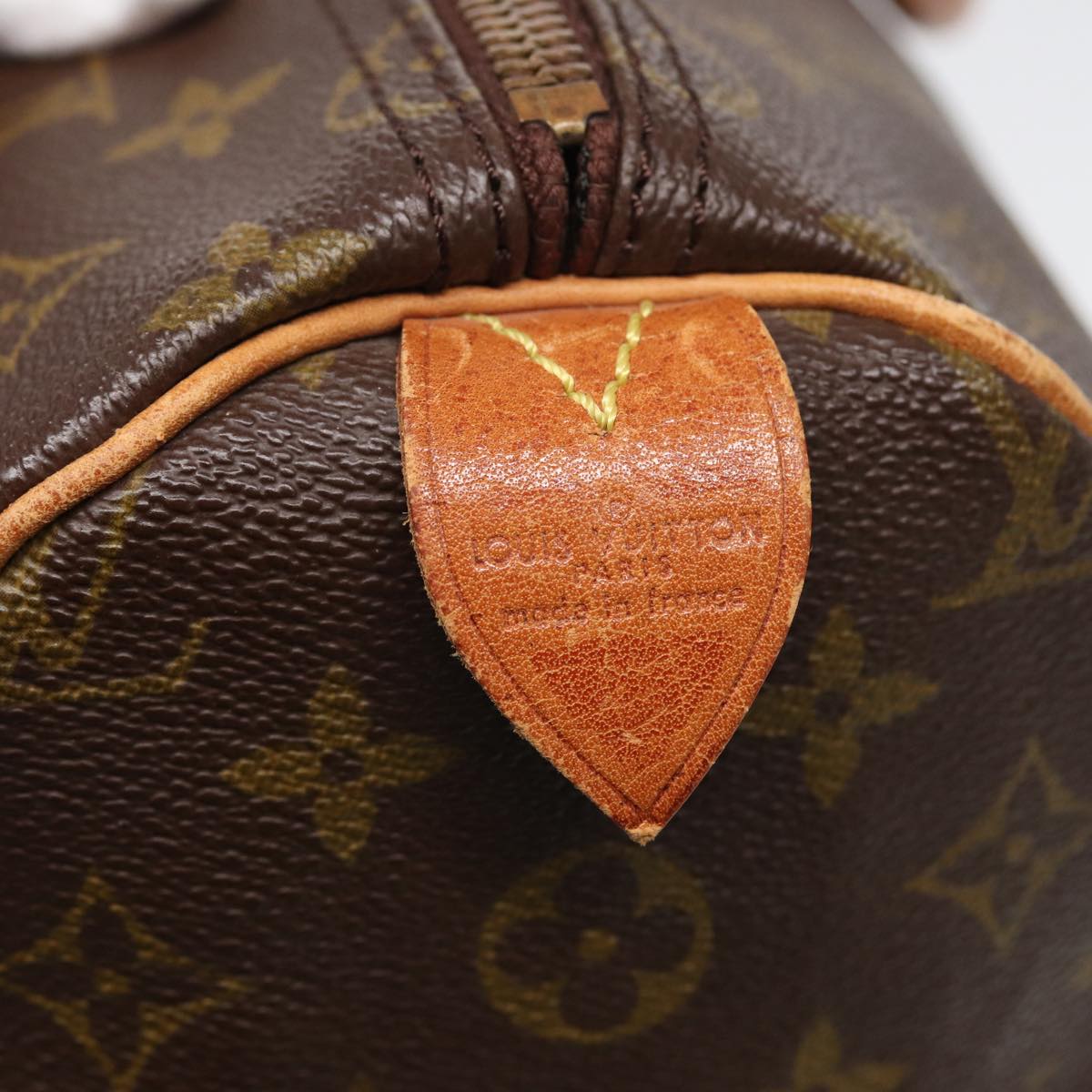 LOUIS VUITTON Monogram Speedy 35 Hand Bag M41524 LV 83080