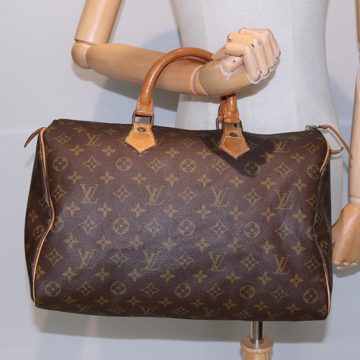 LOUIS VUITTON Monogram Speedy 35 Hand Bag M41524 LV 83080