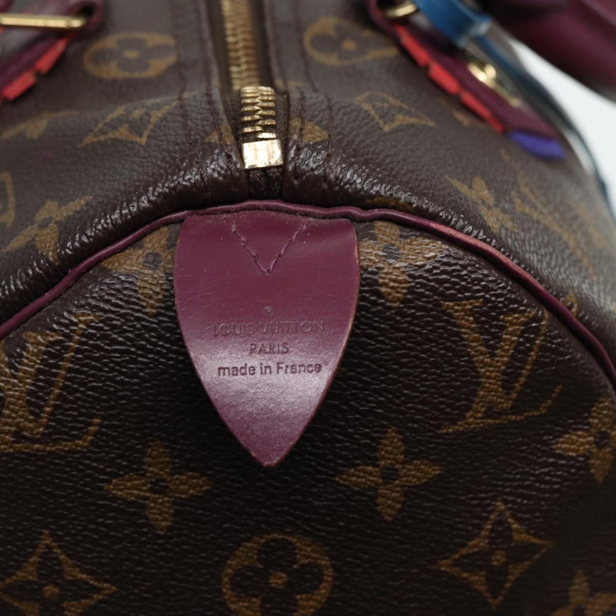 LOUIS VUITTON Monogram Totem Speedy 30 Hand Bag M41666 LV 83082