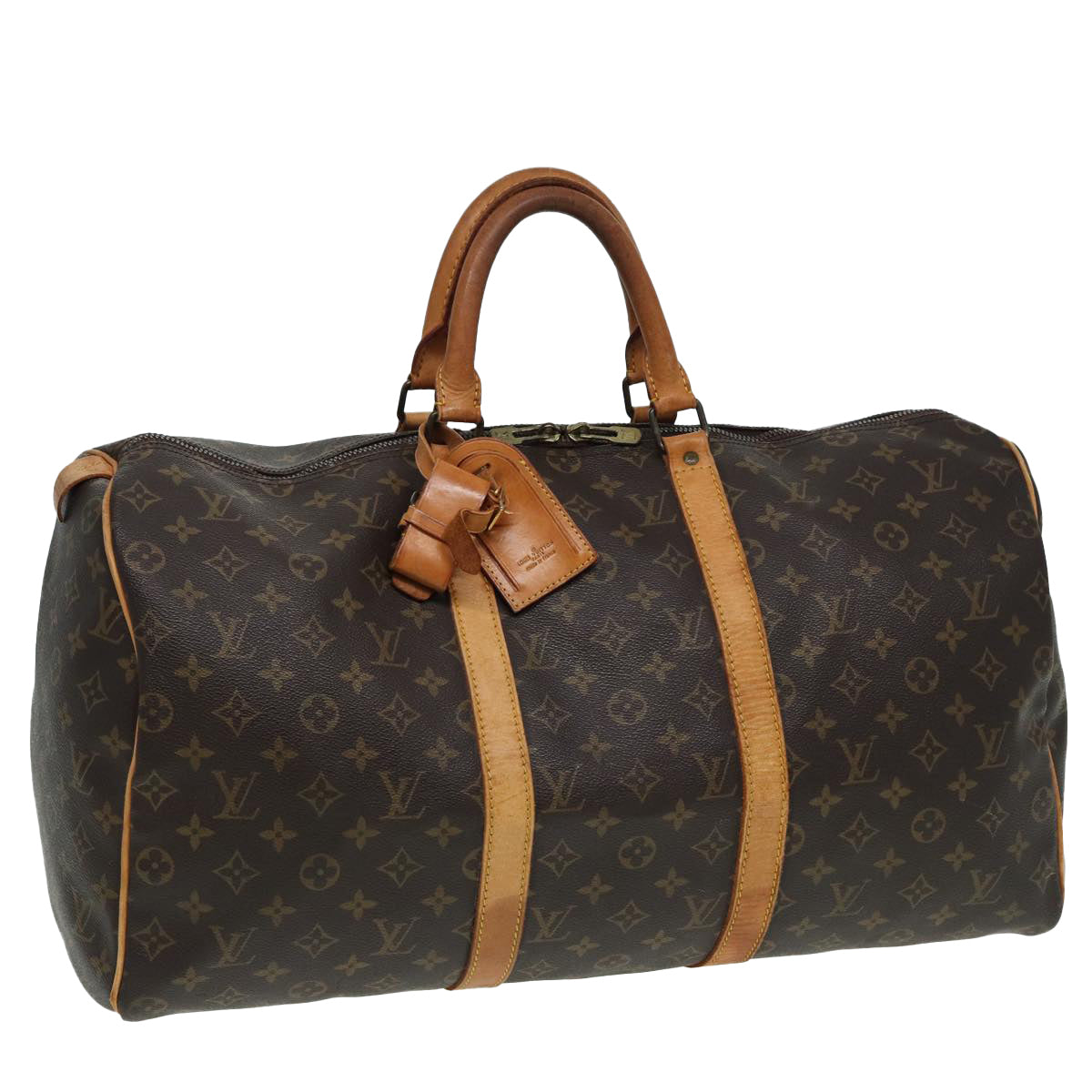LOUIS VUITTON Monogram Keepall 50 Boston Bag M41426 LV 83087
