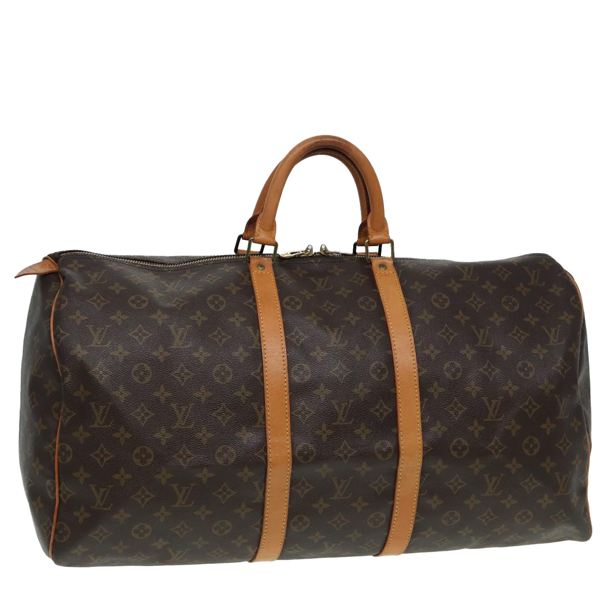 LOUIS VUITTON Monogram Keepall 55 Boston Bag M41424 LV 83090