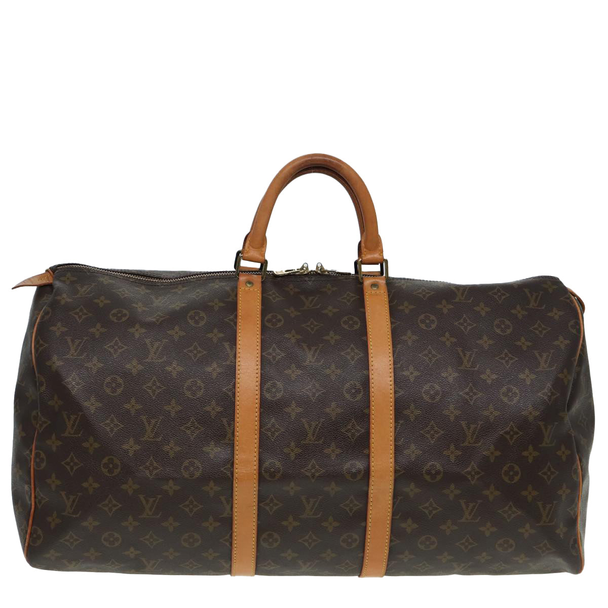 LOUIS VUITTON Monogram Keepall 55 Boston Bag M41424 LV 83090