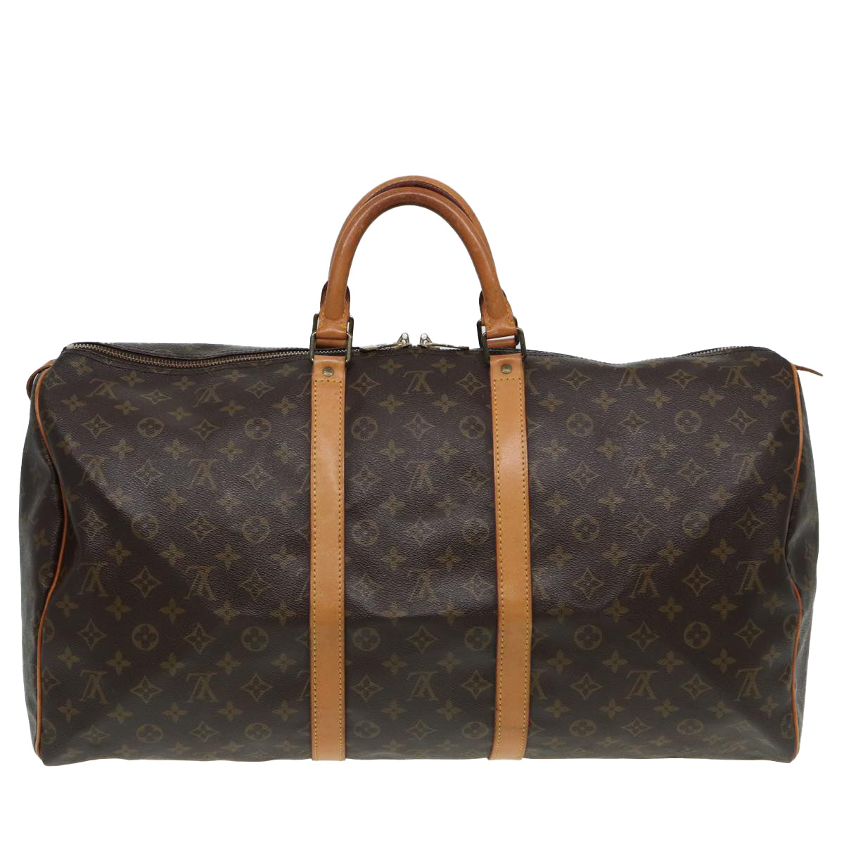 LOUIS VUITTON Monogram Keepall 55 Boston Bag M41424 LV 83090