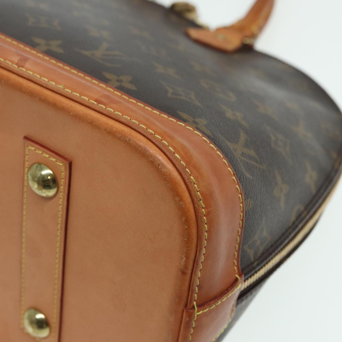 LOUIS VUITTON Monogram Alma MM Hand Bag M40878 LV 83099