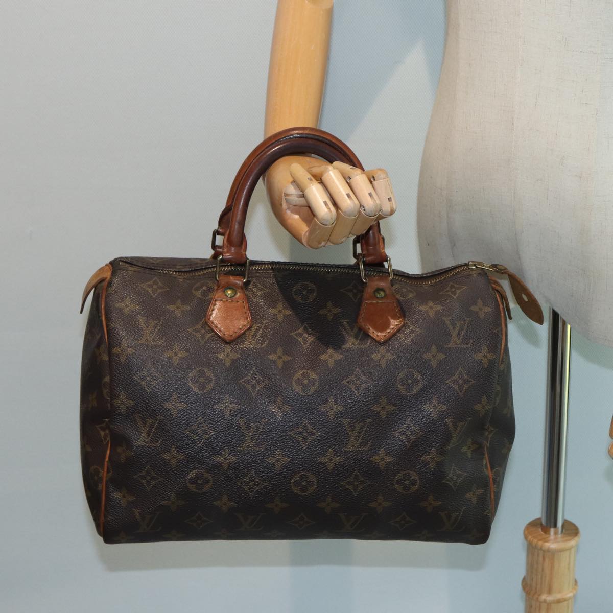 LOUIS VUITTON Monogram Speedy 30 Hand Bag M41526 LV 83104