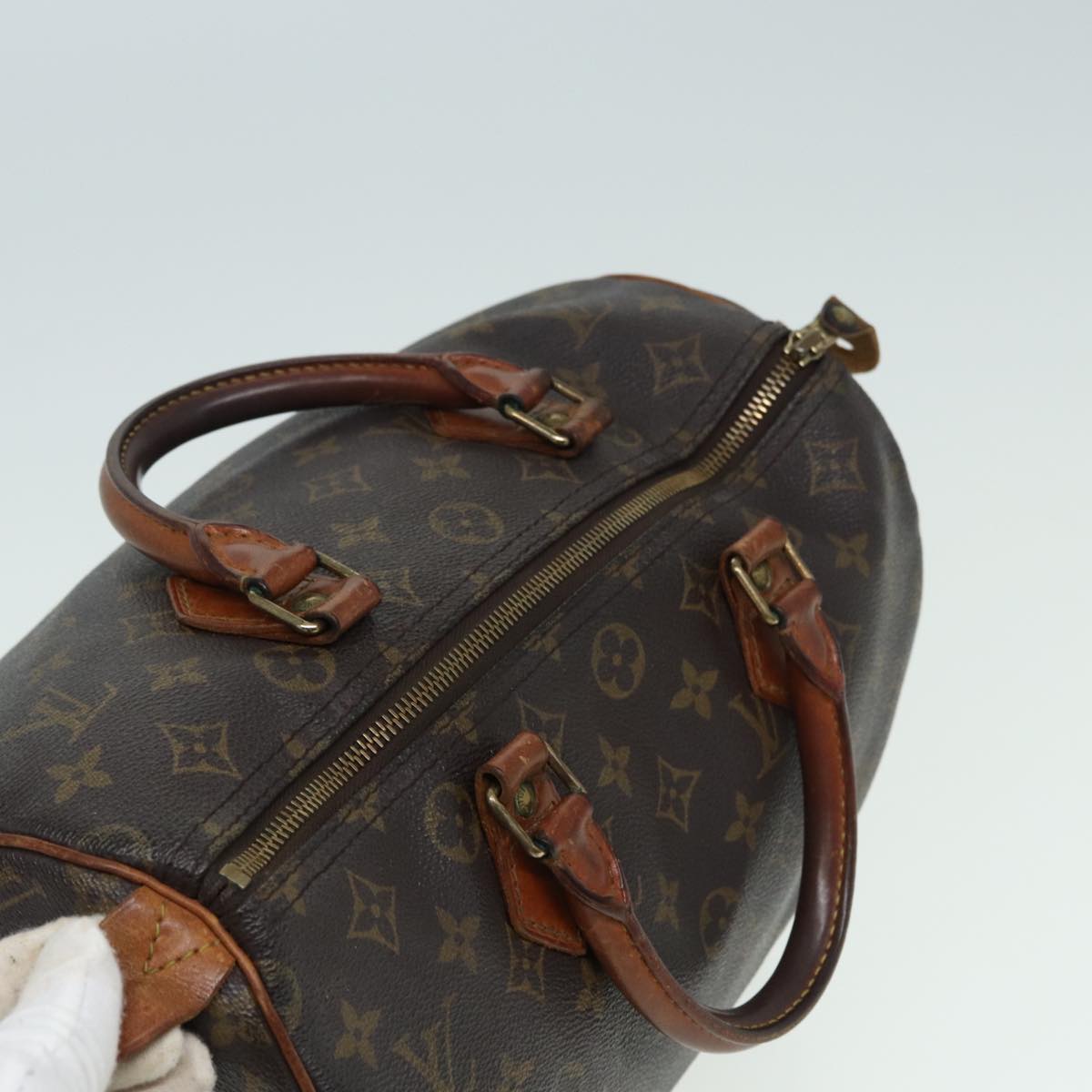 LOUIS VUITTON Monogram Speedy 30 Hand Bag M41526 LV 83104