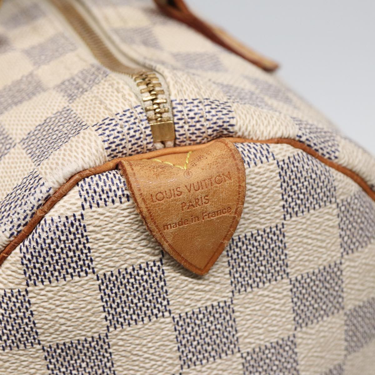 LOUIS VUITTON Damier Azur Speedy 30 Hand Bag N41533 LV 83106
