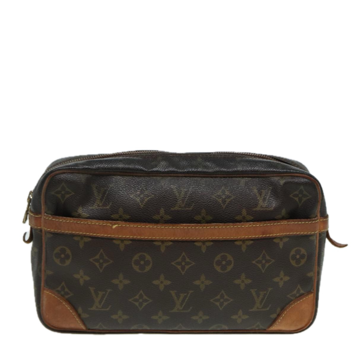 LOUIS VUITTON Monogram Compiegne 28 Clutch Bag M51845 LV 83111