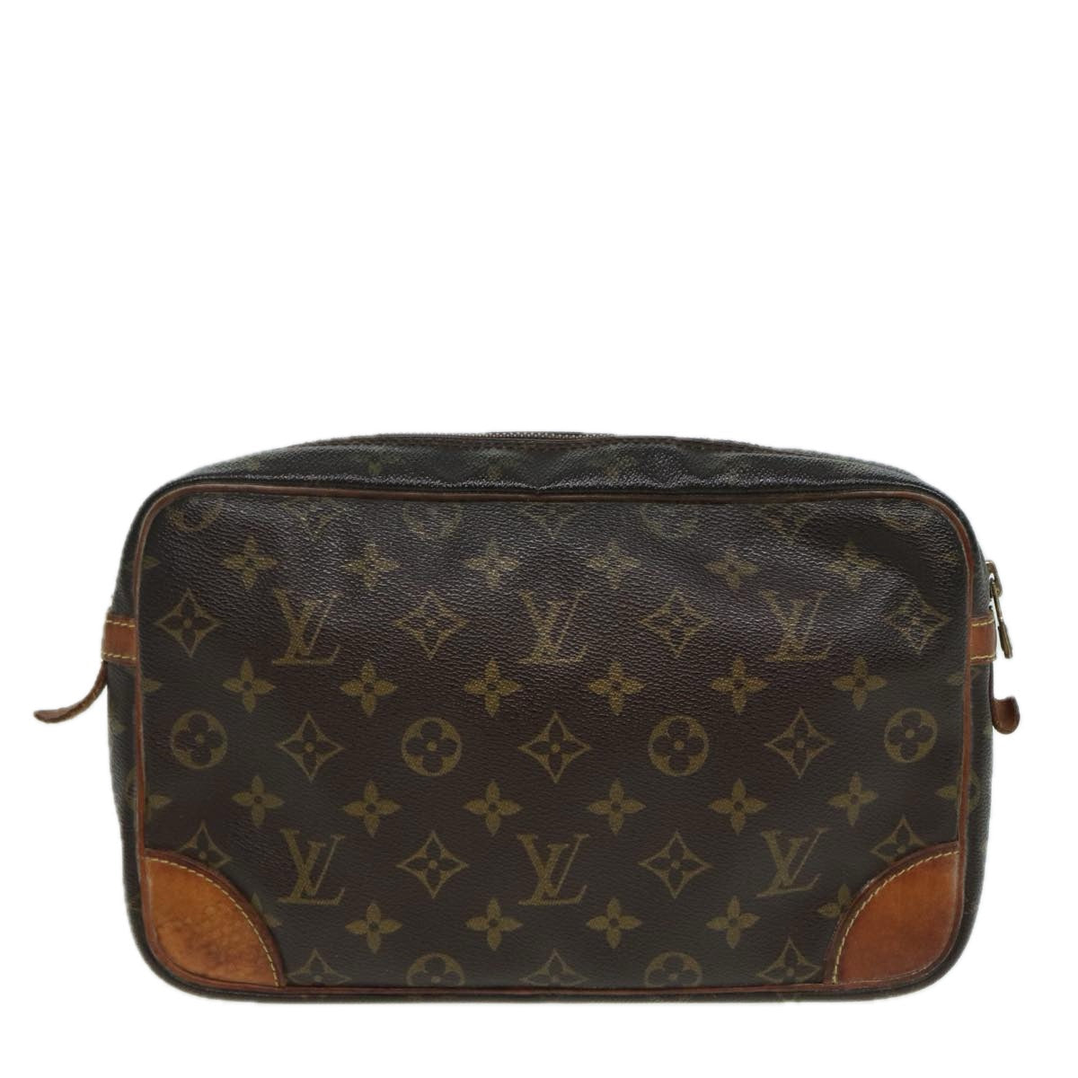 LOUIS VUITTON Monogram Compiegne 28 Clutch Bag M51845 LV 83111
