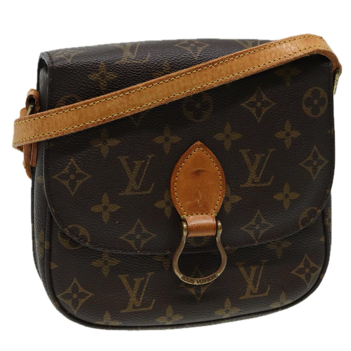 LOUIS VUITTON Monogram Saint Cloud MM Shoulder Bag M51243 LV 83112