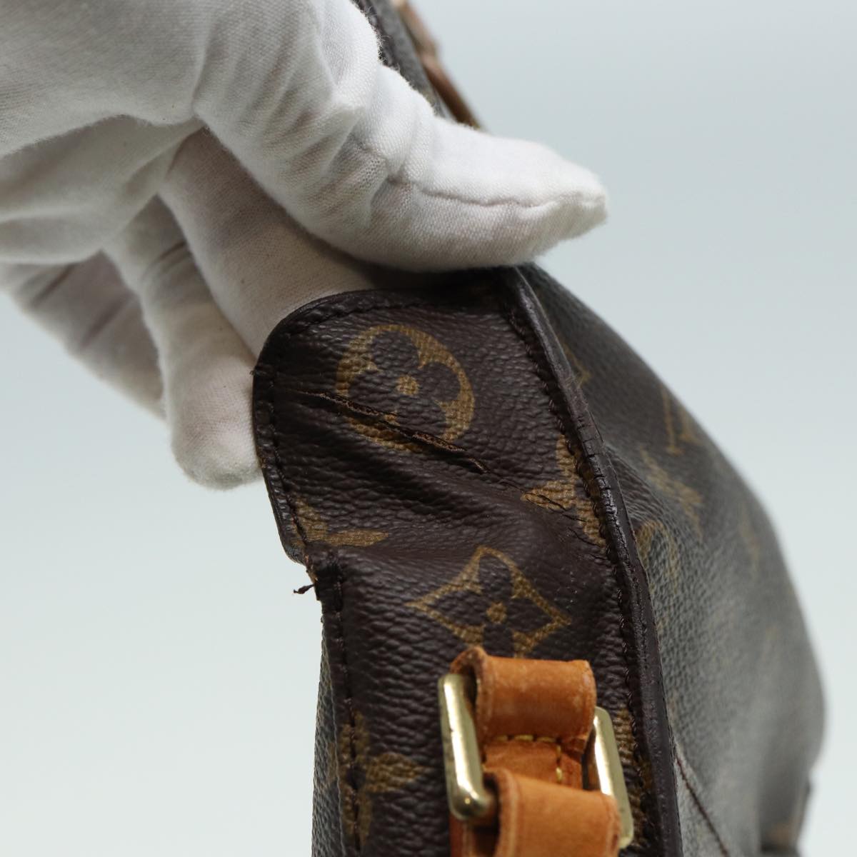 LOUIS VUITTON Monogram Saint Cloud MM Shoulder Bag M51243 LV 83112