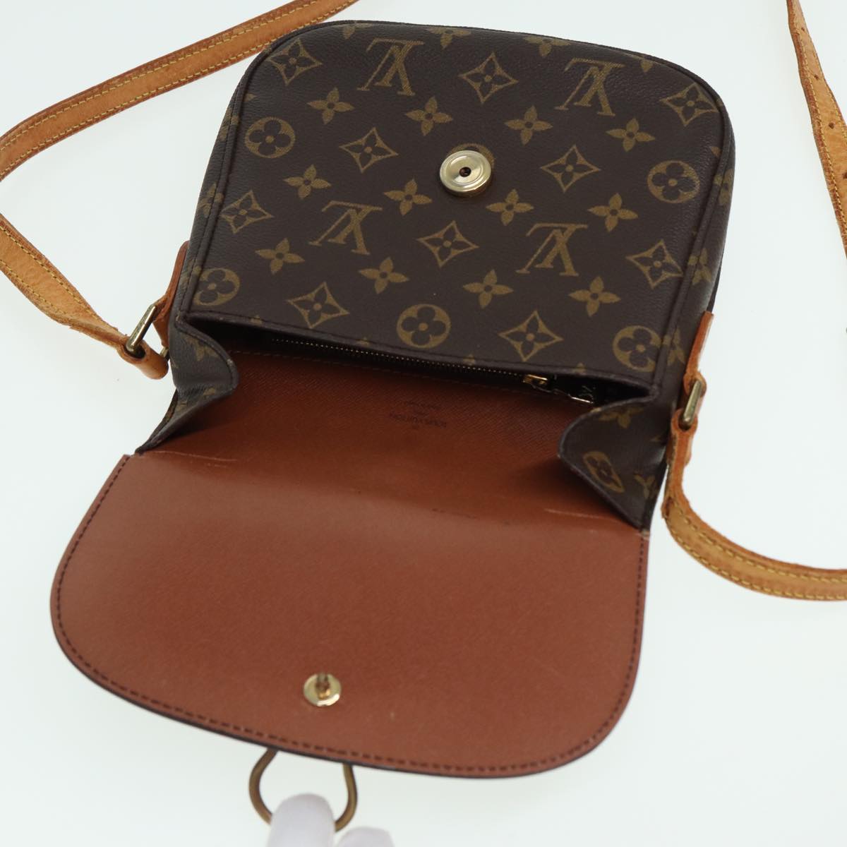 LOUIS VUITTON Monogram Saint Cloud MM Shoulder Bag M51243 LV 83112