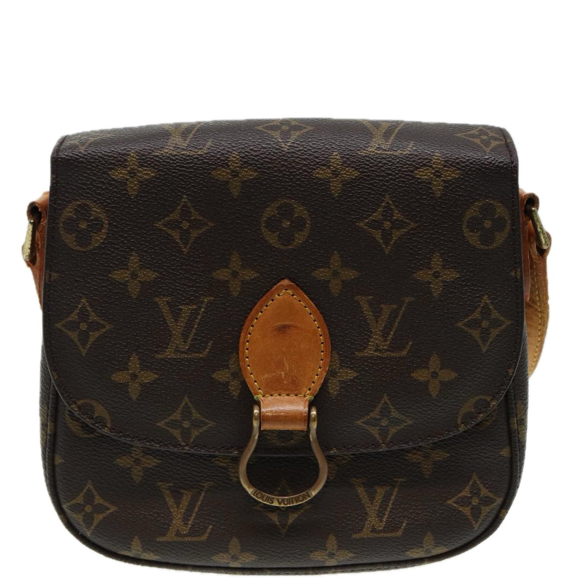 LOUIS VUITTON Monogram Saint Cloud MM Shoulder Bag M51243 LV 83112