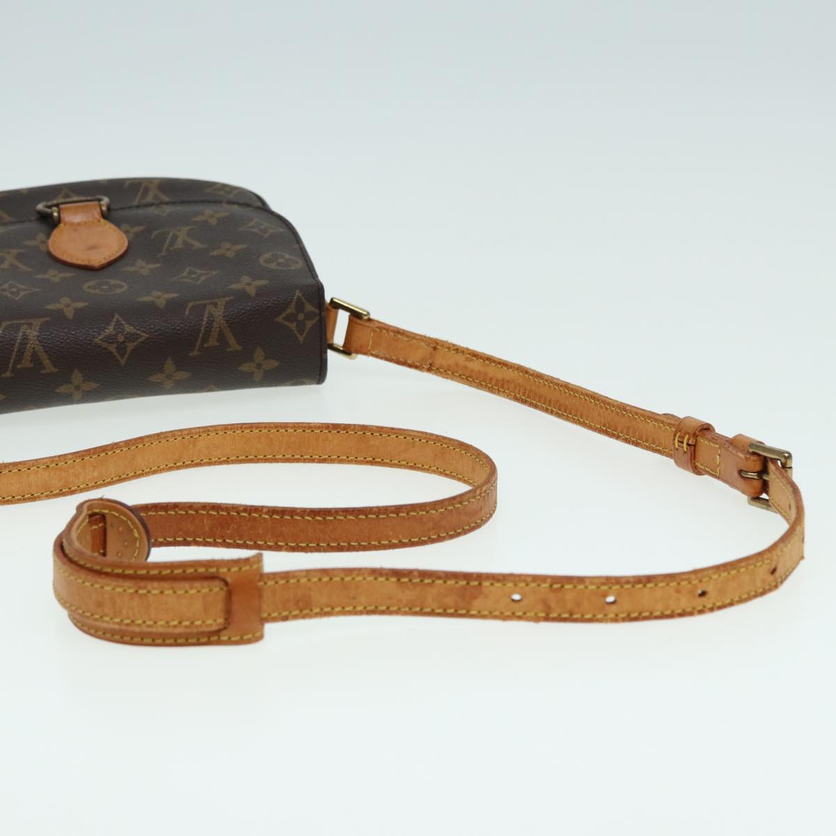 LOUIS VUITTON Monogram Saint Cloud MM Shoulder Bag M51243 LV 83112