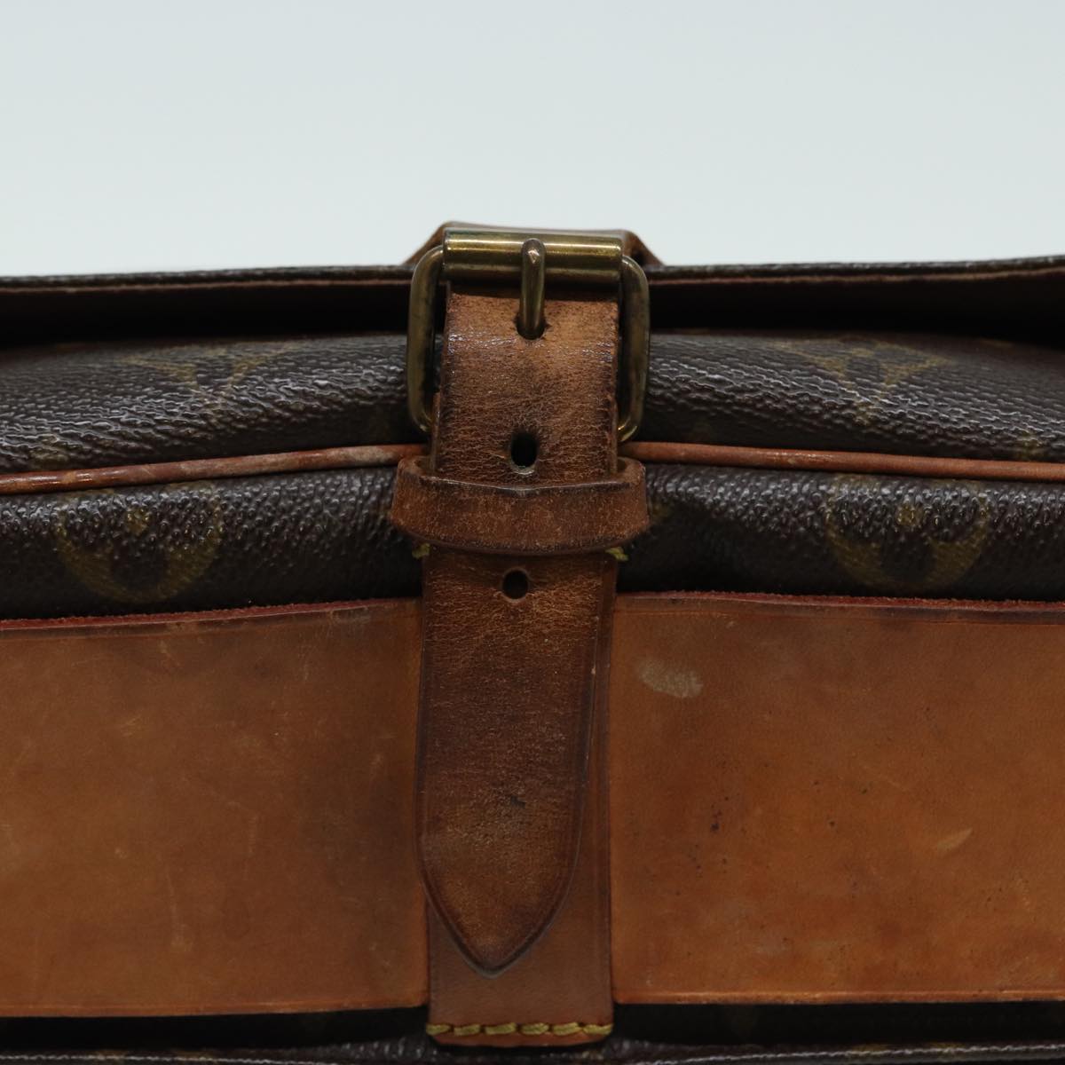 LOUIS VUITTON Monogram Cartouchiere MM Shoulder Bag M51253 LV 83116