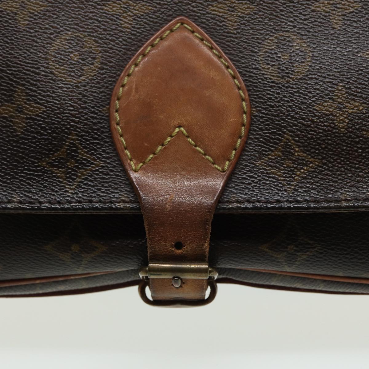 LOUIS VUITTON Monogram Cartouchiere MM Shoulder Bag M51253 LV 83116