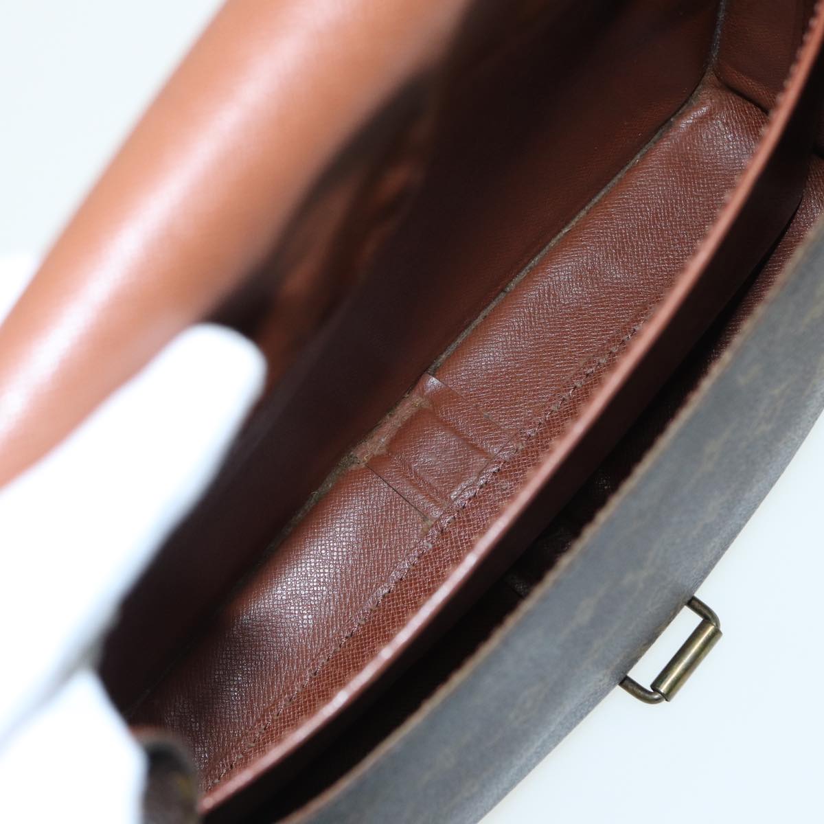 LOUIS VUITTON Monogram Cartouchiere MM Shoulder Bag M51253 LV 83116