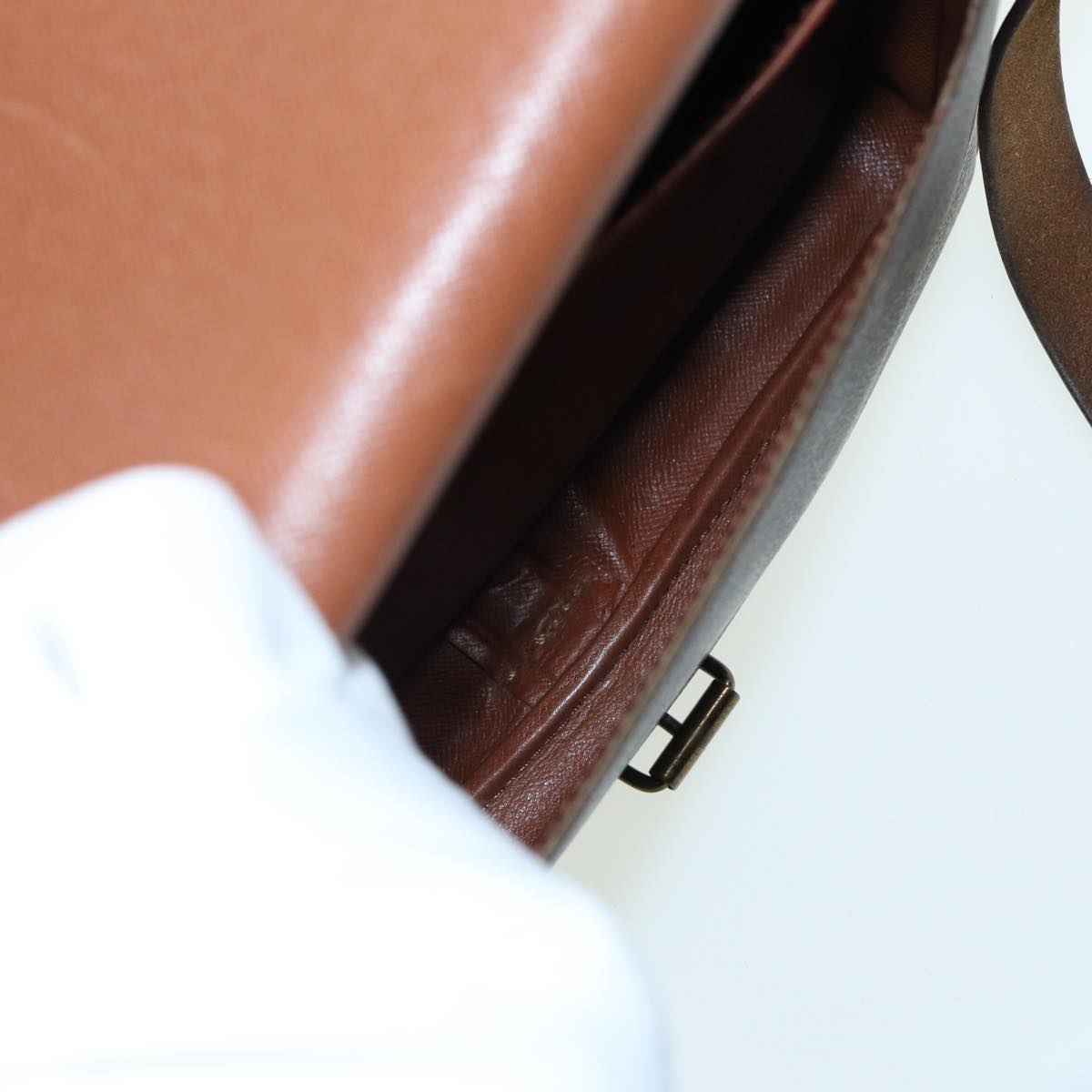 LOUIS VUITTON Monogram Cartouchiere MM Shoulder Bag M51253 LV 83116