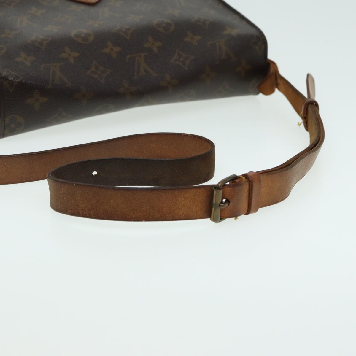 LOUIS VUITTON Monogram Cartouchiere MM Shoulder Bag M51253 LV 83116