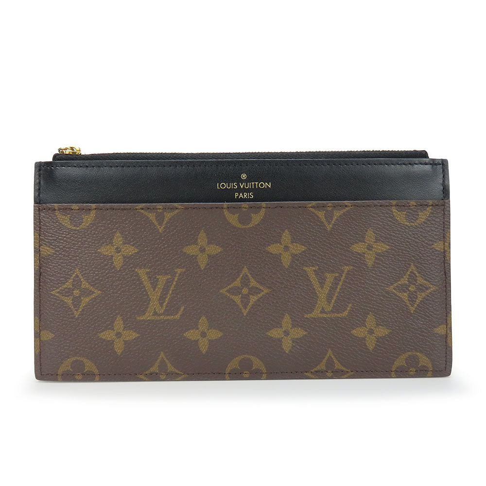 Louis Vuitton Monogram Leather Slim Wallet M80348