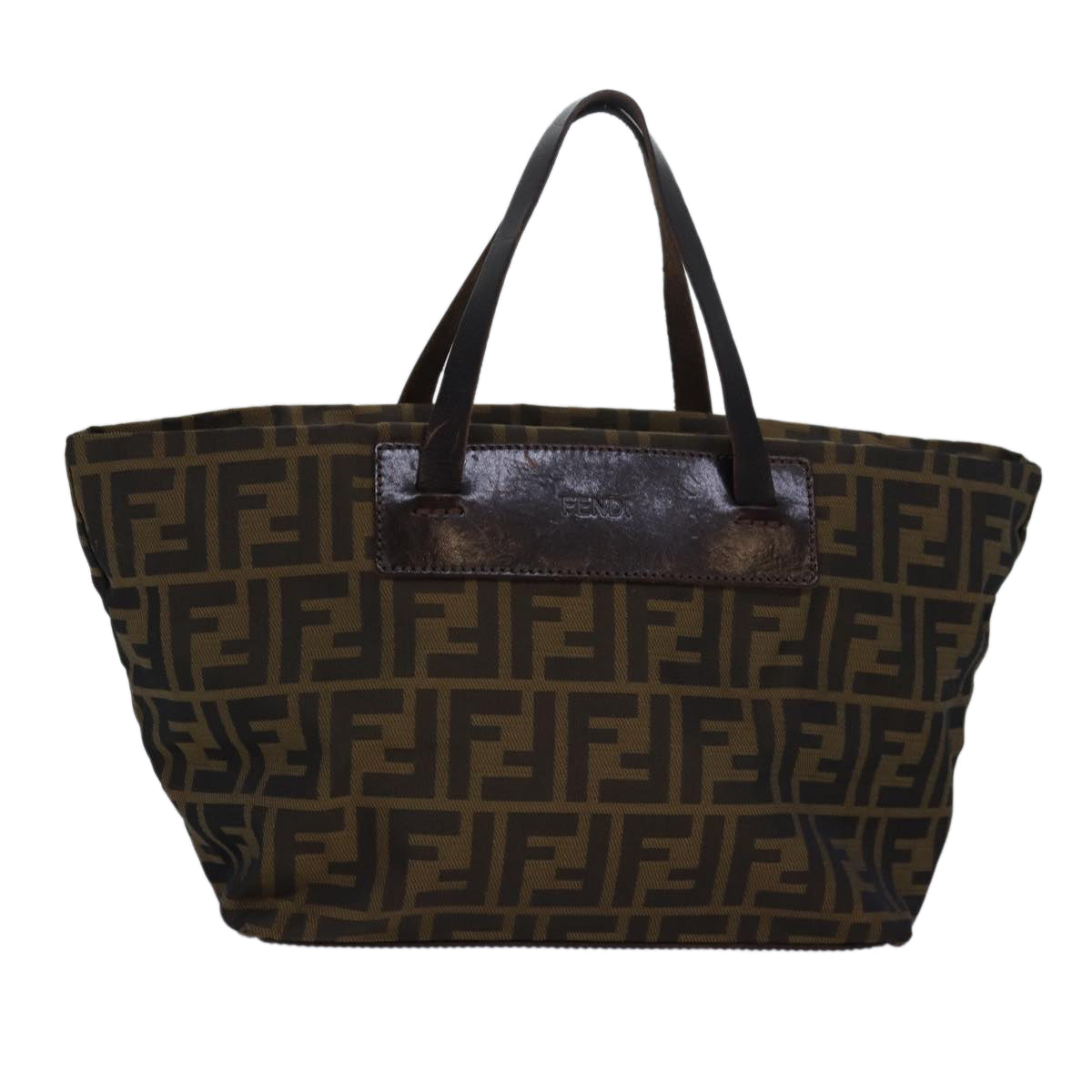 Luxury Fendi Zucca Canvas Hand Bag Brown Black83230