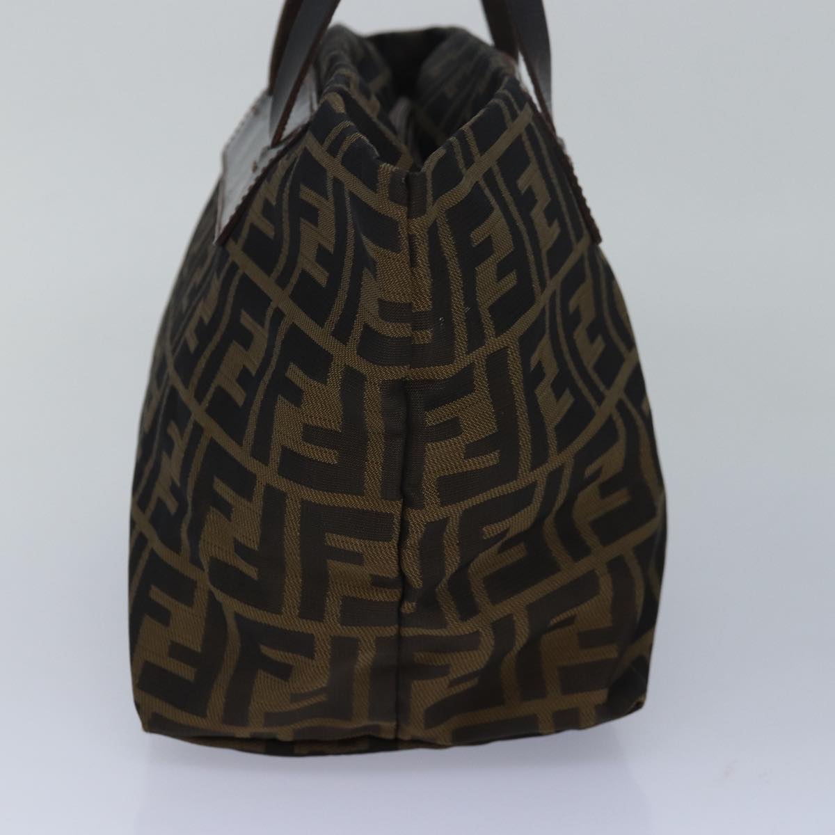 Luxury Fendi Zucca Canvas Hand Bag Brown Black83230