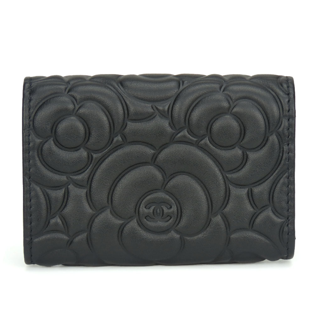 Chanel Camelia Leather Key Holder 4 Hooks