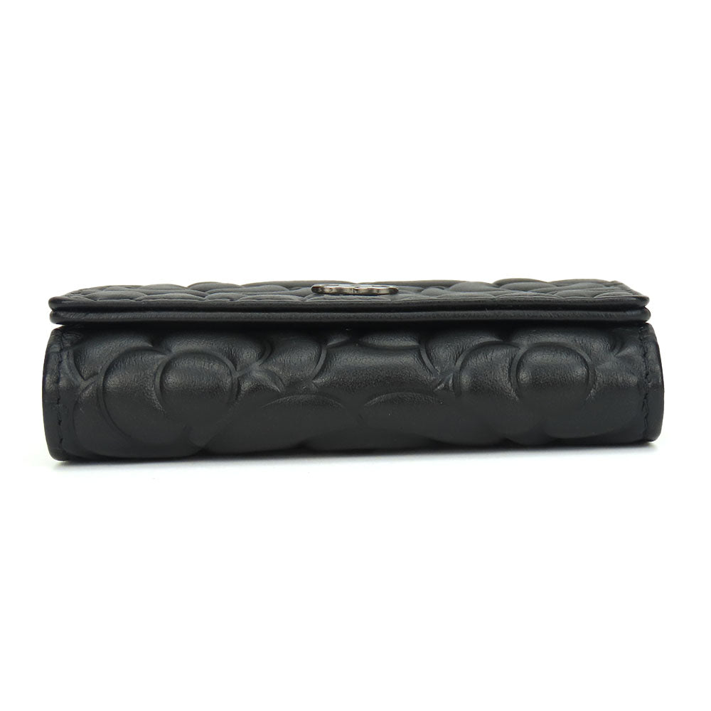 Chanel Camelia Leather Key Holder 4 Hooks