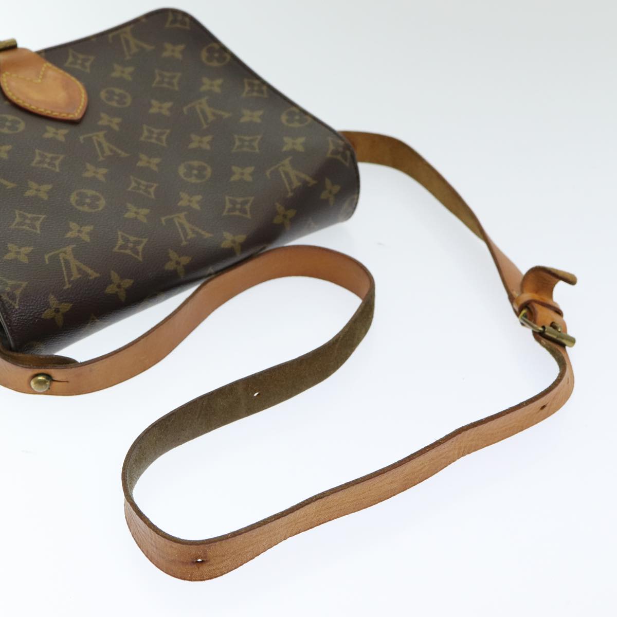 LOUIS VUITTON Monogram Cartouchiere GM Shoulder Bag M51252 LV 83244