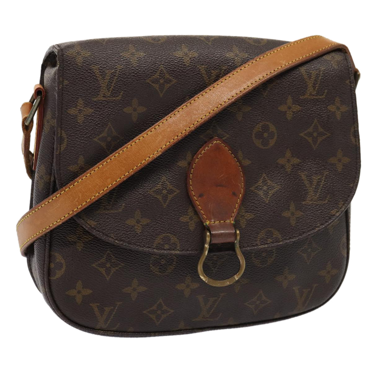 LOUIS VUITTON Monogram Saint Cloud GM Shoulder Bag M51242 LV 83257