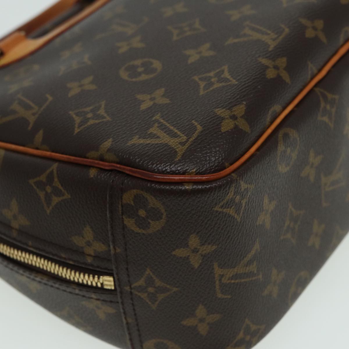 LOUIS VUITTON Monogram Trouville Hand Bag M42228 LV 83258