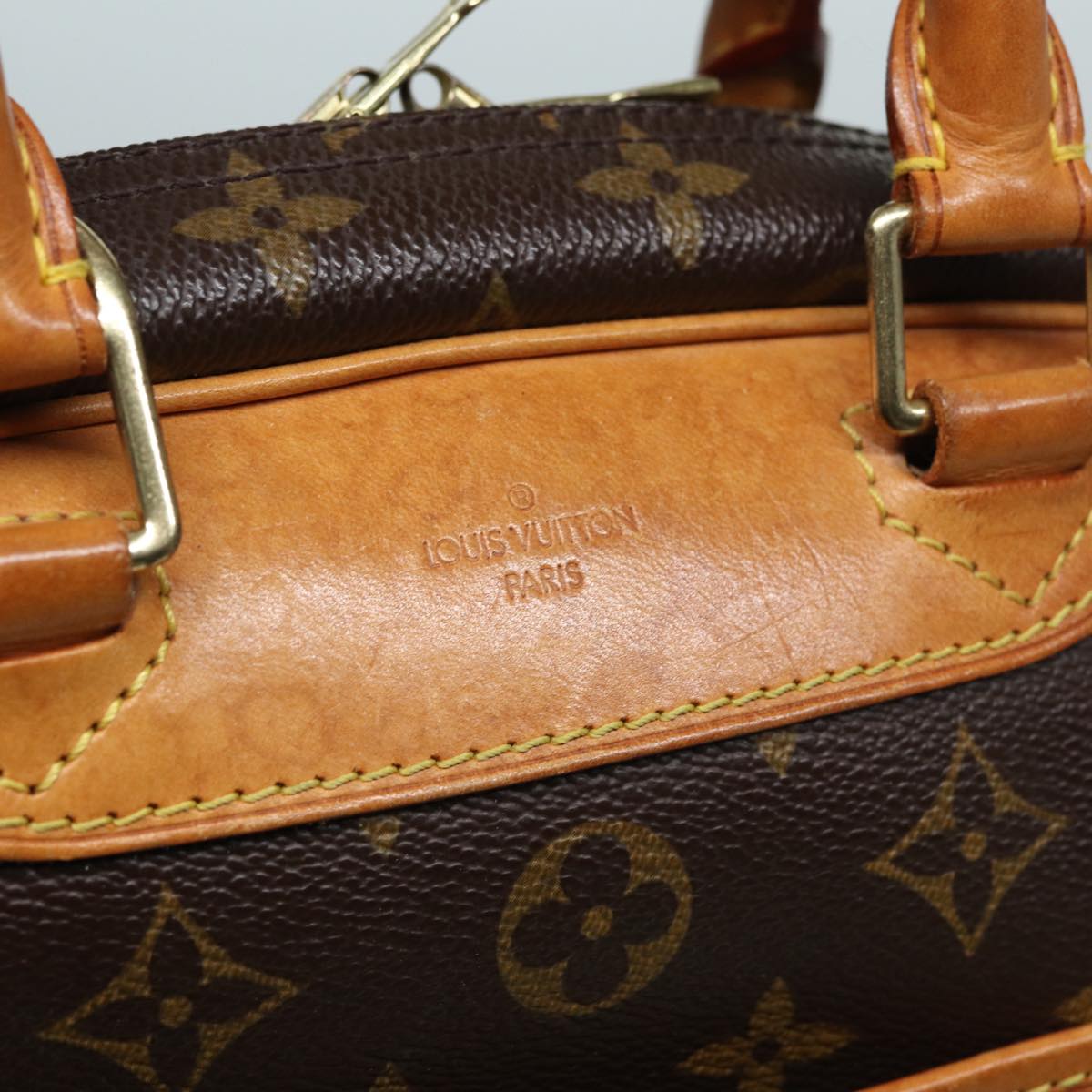 LOUIS VUITTON Monogram Trouville Hand Bag M42228 LV 83258