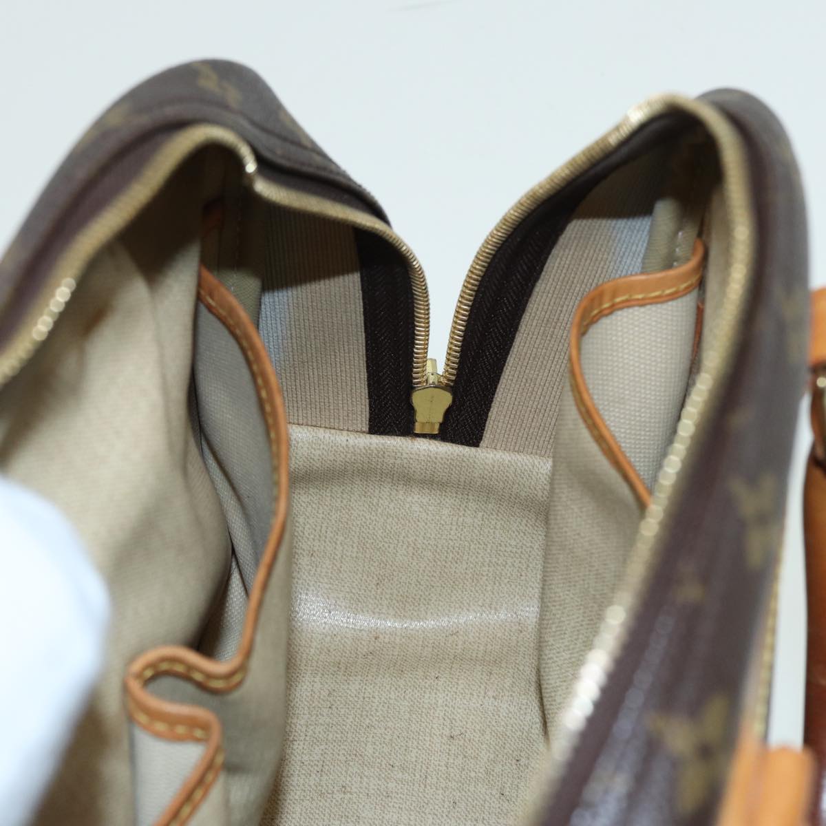 LOUIS VUITTON Monogram Trouville Hand Bag M42228 LV 83258