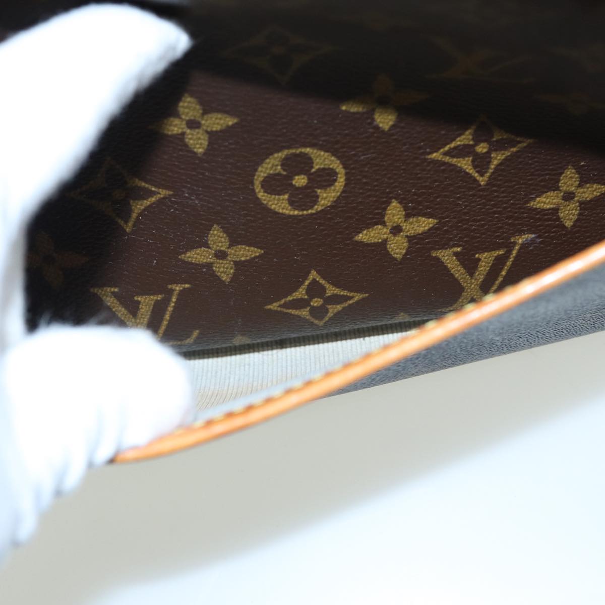 LOUIS VUITTON Monogram Trouville Hand Bag M42228 LV 83258