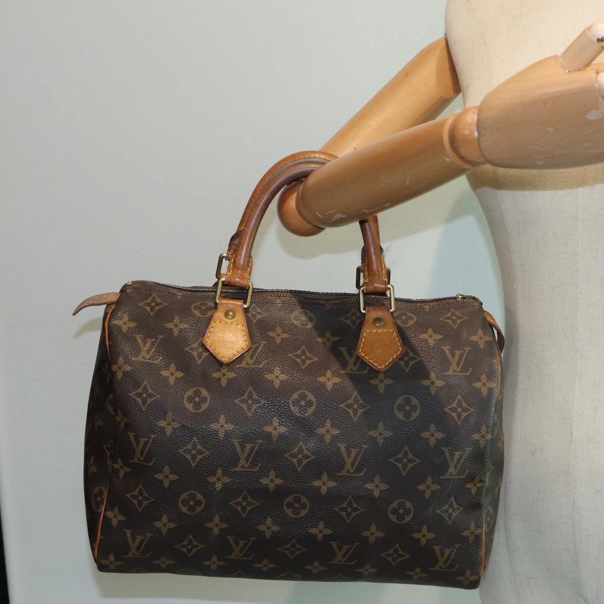 LOUIS VUITTON Monogram Speedy 30 Hand Bag M41526 LV 83267