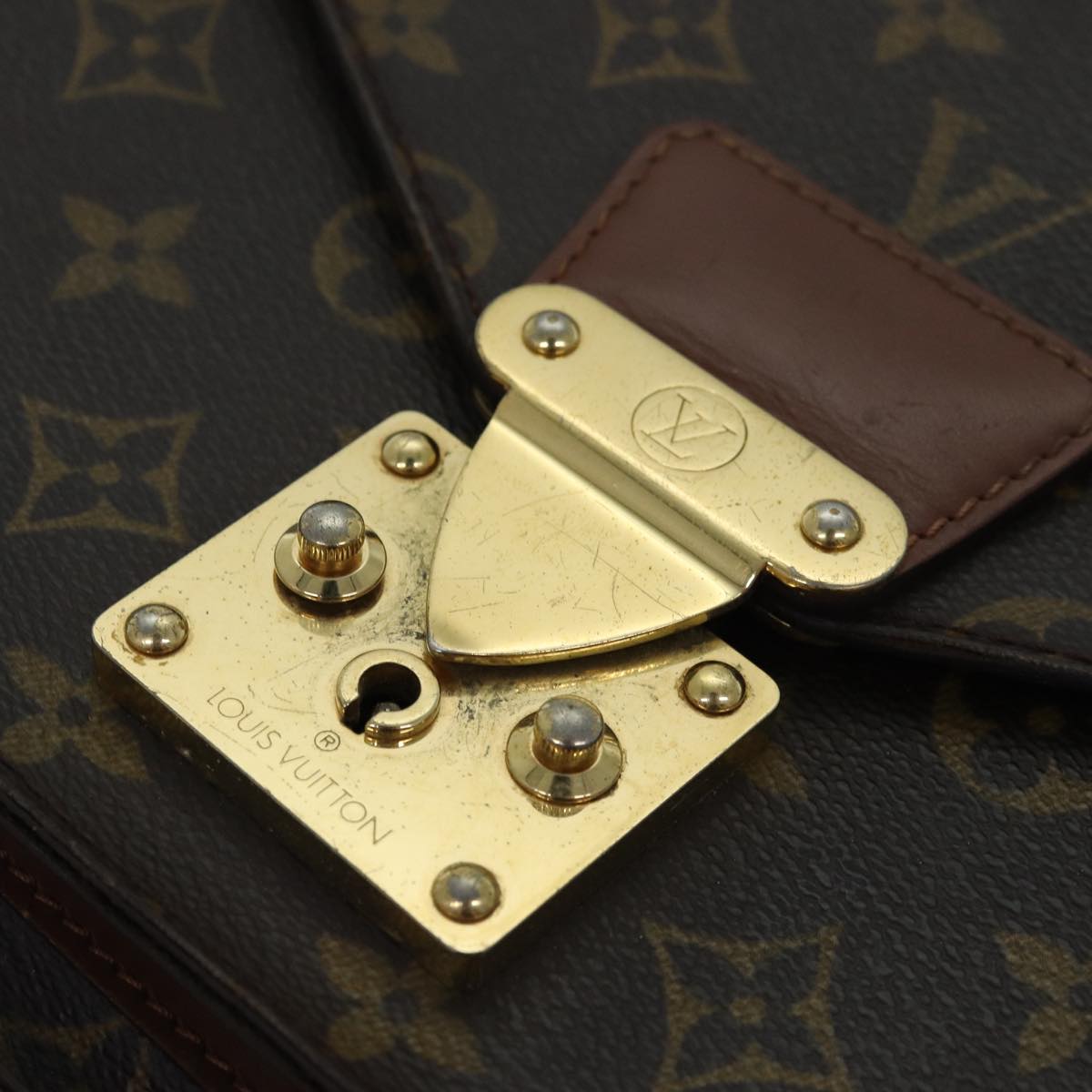 LOUIS VUITTON Monogram Monceau 28 Hand Bag 2way M51185 LV 83308