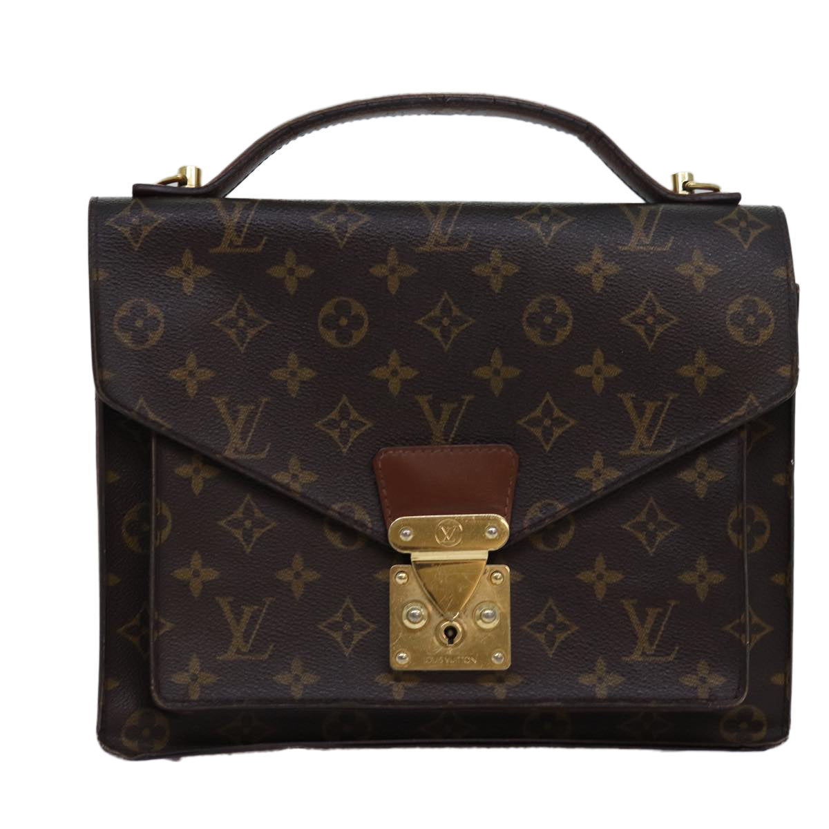 LOUIS VUITTON Monogram Monceau 28 Hand Bag 2way M51185 LV 83308