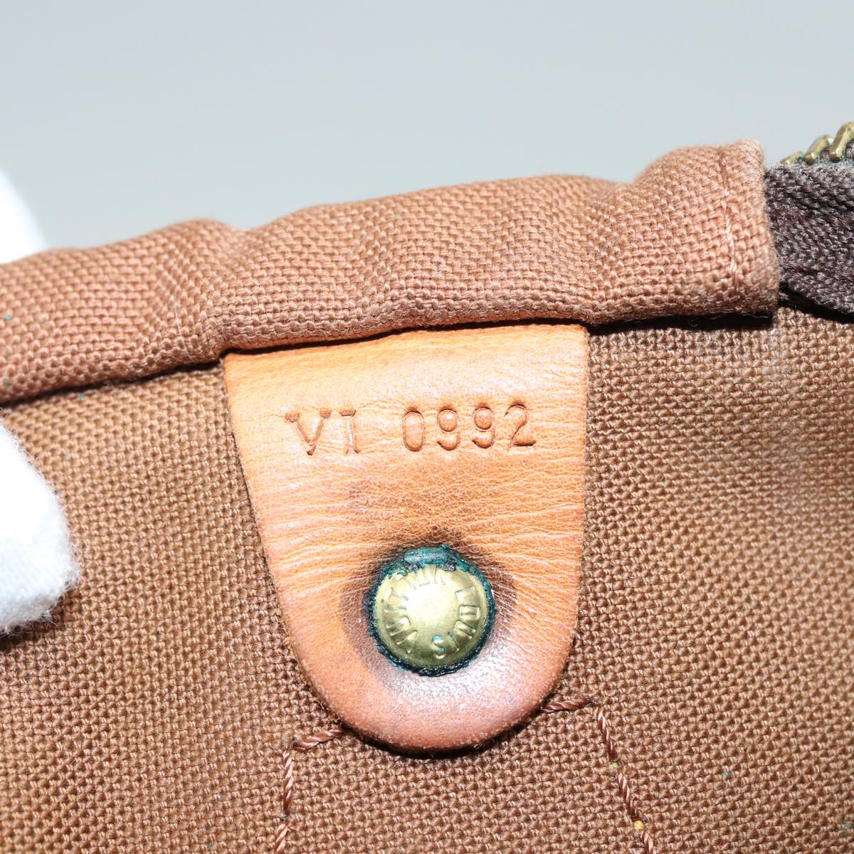 LOUIS VUITTON Monogram Speedy 35 Hand Bag M41524 LV 83321