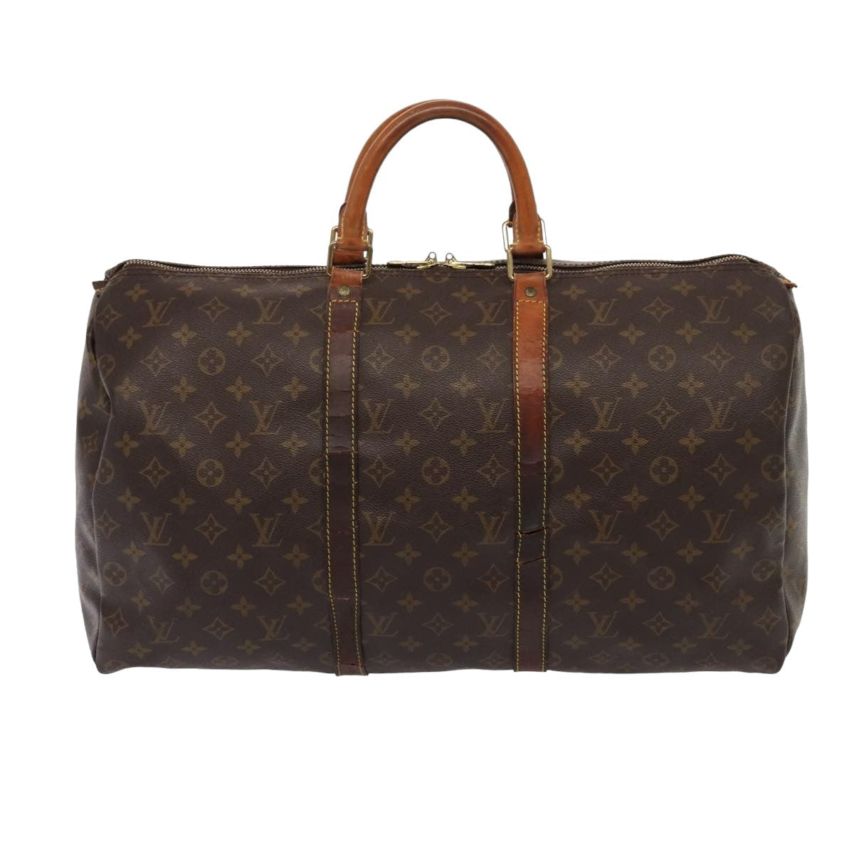 LOUIS VUITTON Monogram Keepall 50 Boston Bag M41426 LV 83331