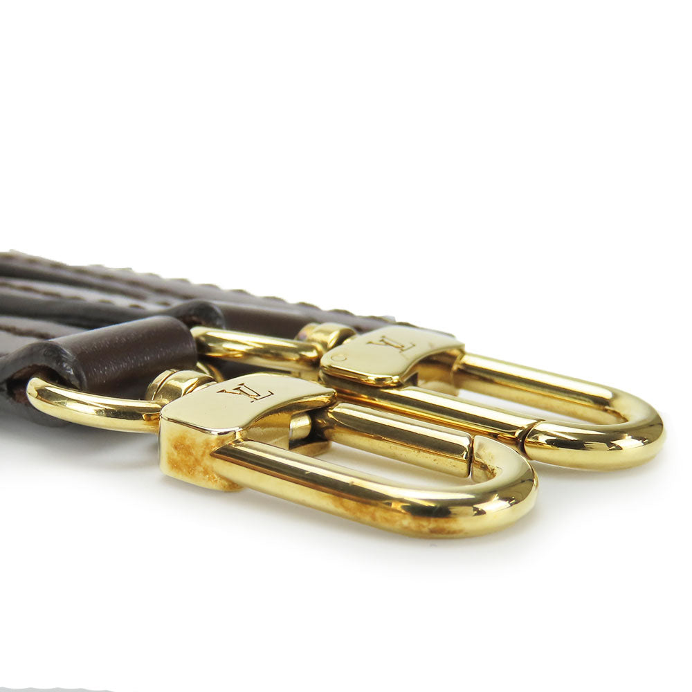 Louis Vuitton Leather Shoulder Strap Brown
