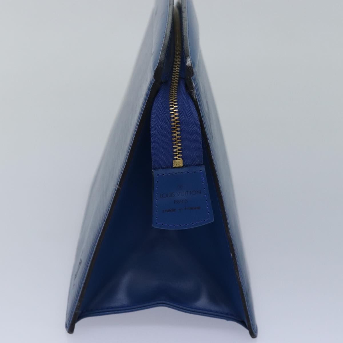 LOUIS VUITTON Epi Trousse Crete Pouch Blue M48405 LV 83373