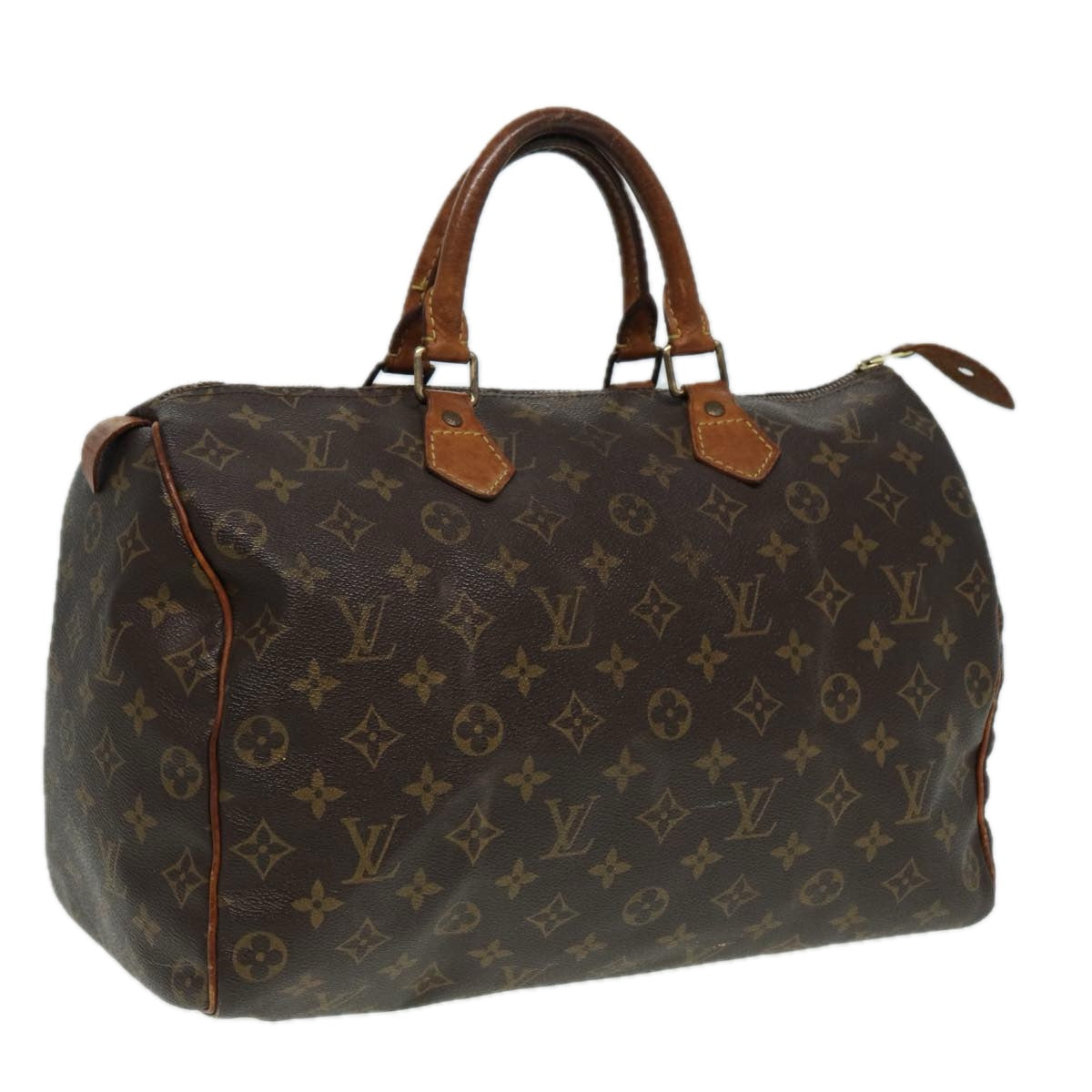 LOUIS VUITTON Monogram Speedy 35 Hand Bag M41524 LV 83376
