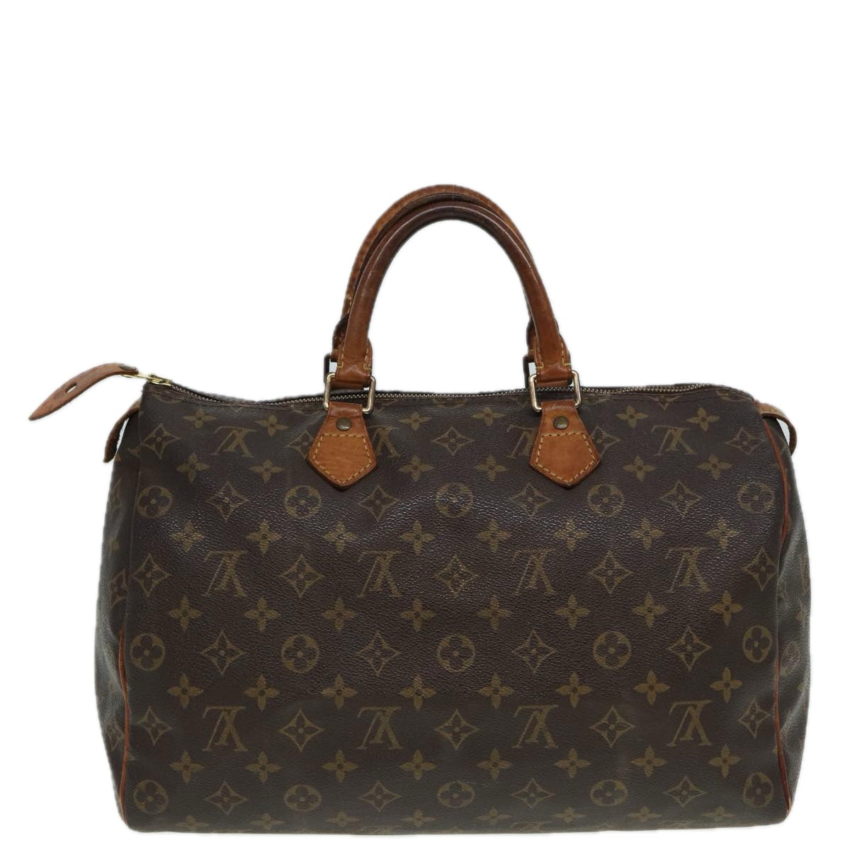 LOUIS VUITTON Monogram Speedy 35 Hand Bag M41524 LV 83376