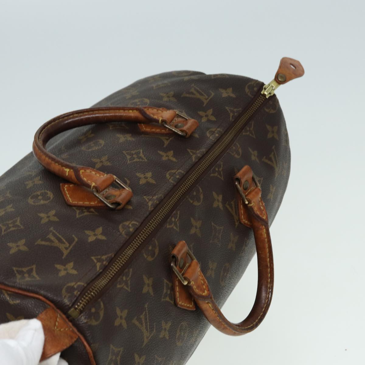 LOUIS VUITTON Monogram Speedy 35 Hand Bag M41524 LV 83376
