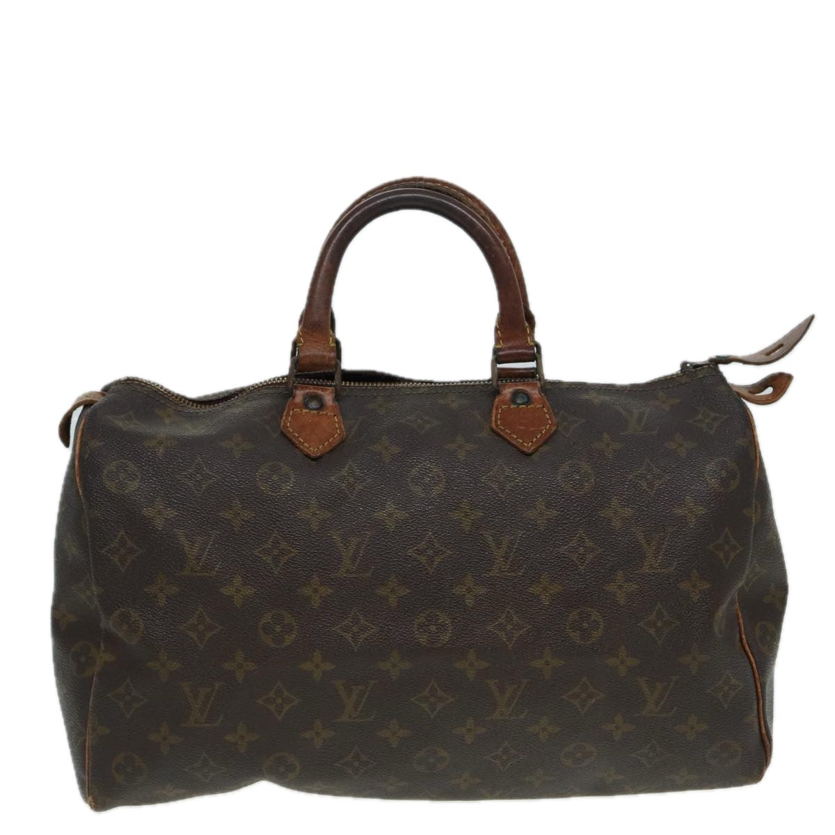 LOUIS VUITTON Monogram Speedy 35 Hand Bag M41524 LV 83394