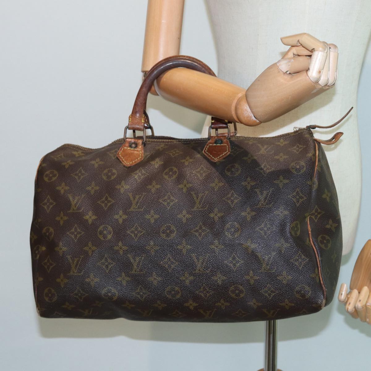 LOUIS VUITTON Monogram Speedy 35 Hand Bag M41524 LV 83394