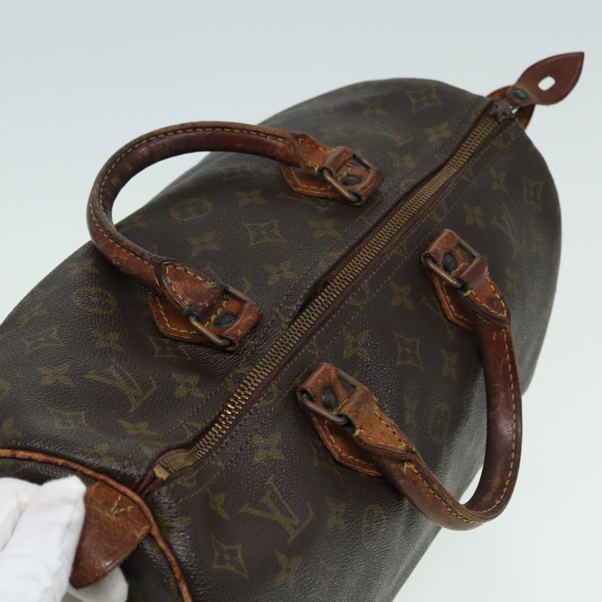 LOUIS VUITTON Monogram Speedy 35 Hand Bag M41524 LV 83394