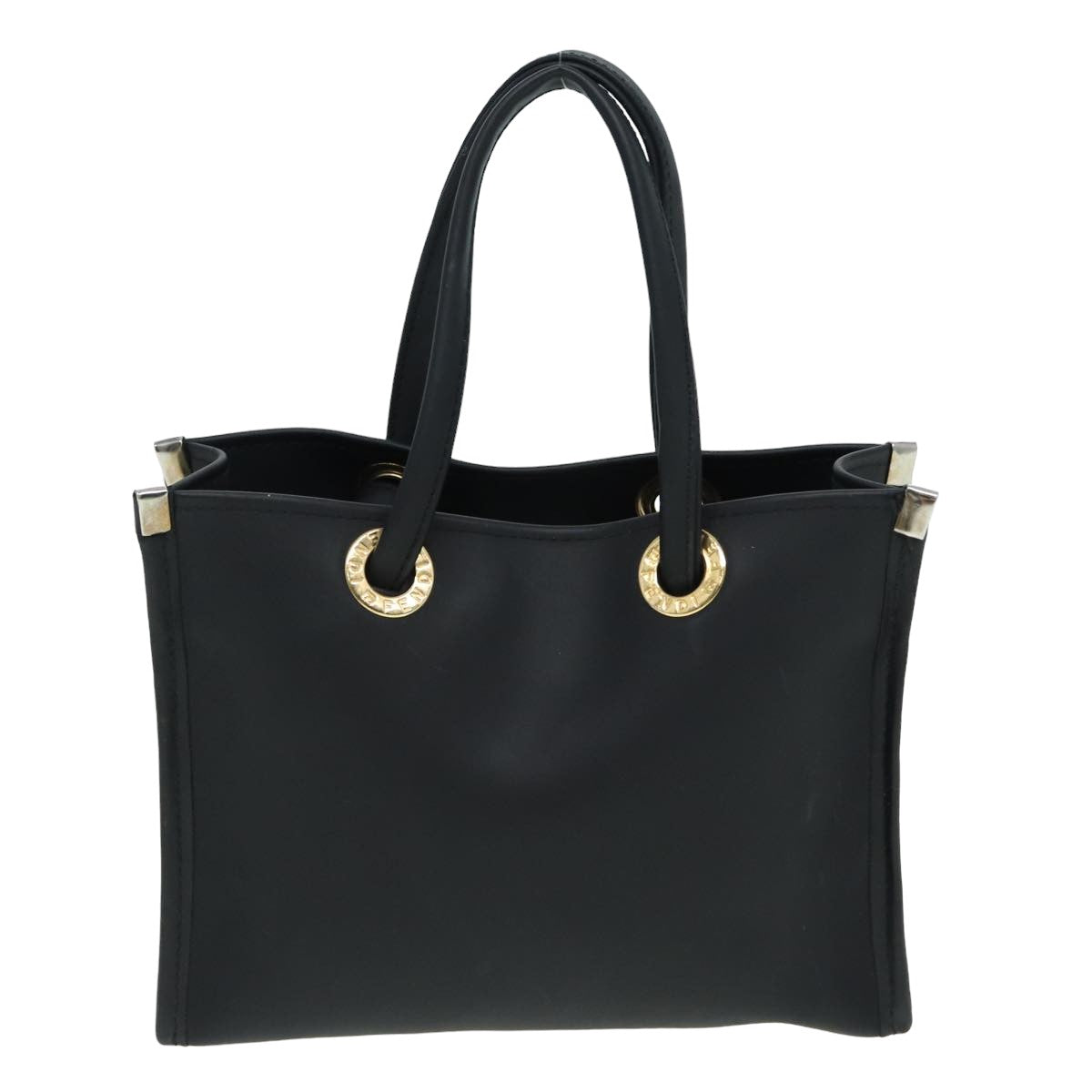 Luxury Fendi Hand Pouch Vinyl Black83410